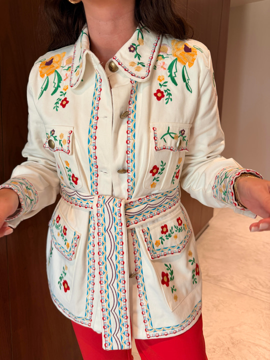 Orijinal Model , Renkli Nakışlı , Premium Ceket