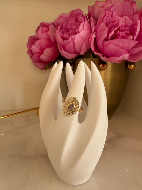 Zirkon Taşlı , Gold Baget Yüzük