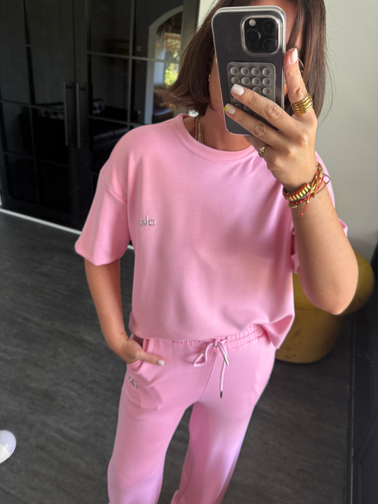 Orijinal Marka, Kısa Kollu Pembe Modal Takım