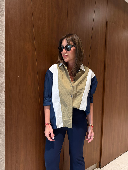 Tencel Paraşüt & Poplin Mix , Tasarım Gömlek