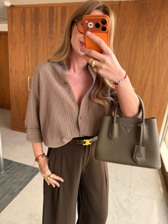 Zra Double Krep , Acıkahve Palazzo Pantolon