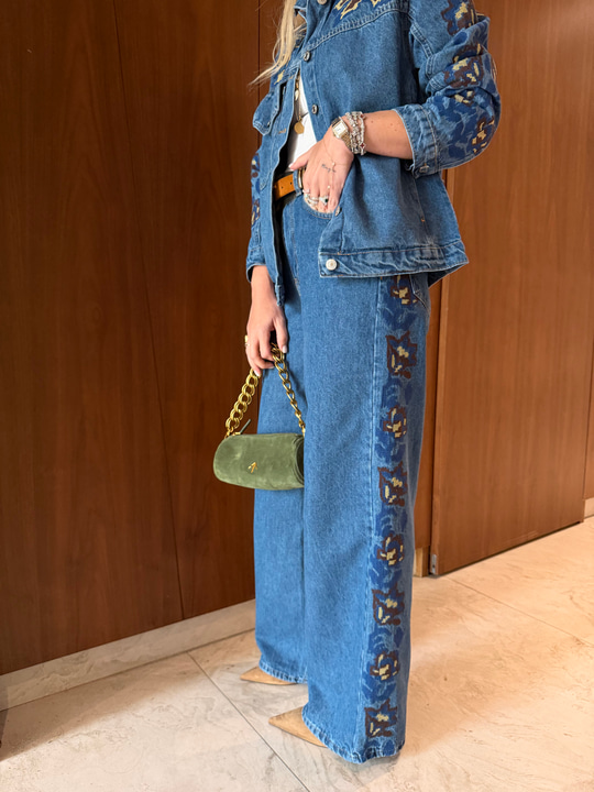 Orijinal Model , Renkli Nakış İşlemeli , Jean Takım