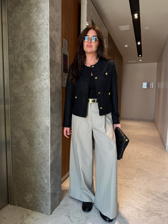 Dilvin , Geniş Paça , Pileli , Çağla , Premium Pantolon