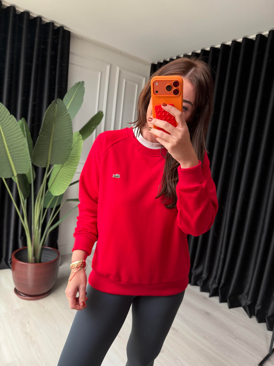 Orijinal Marka , Kırmızı Sweatshirt