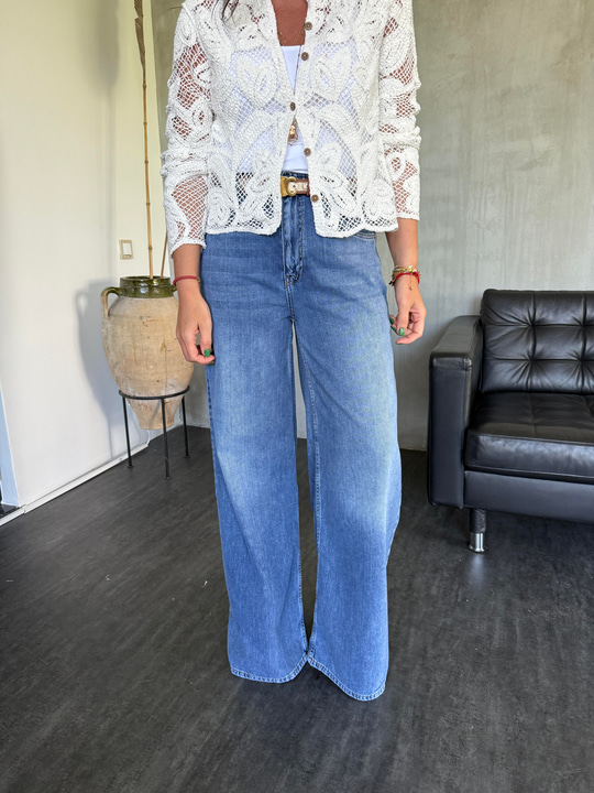 Beli Komple Lastikli , Premium Tencel , Jean Pantolon 