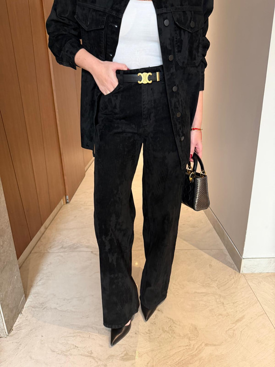 Orijinal Model , Premium , Siyah Süet Palazzo
