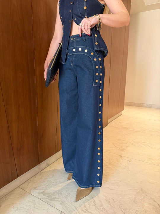 Gold Zımbalı Premium Jean Pantalon