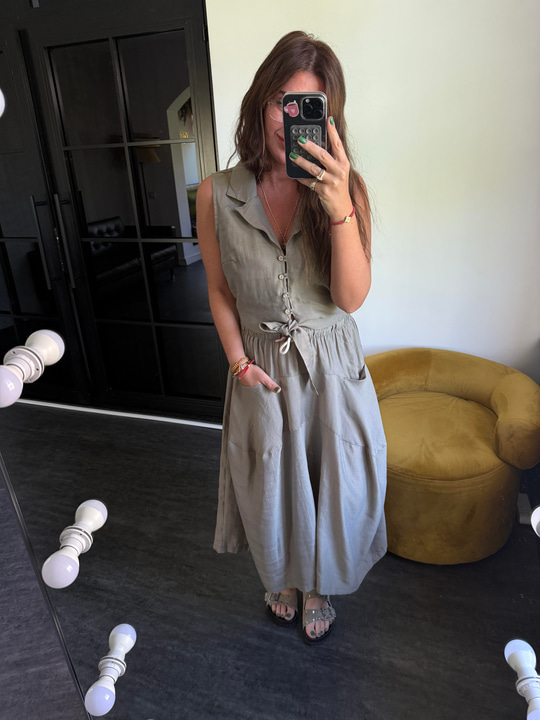 Vizon Beli Lastikli, Tencel Pantolon Etek