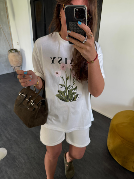 Papatya Desenli , Pamuklu T-shirt