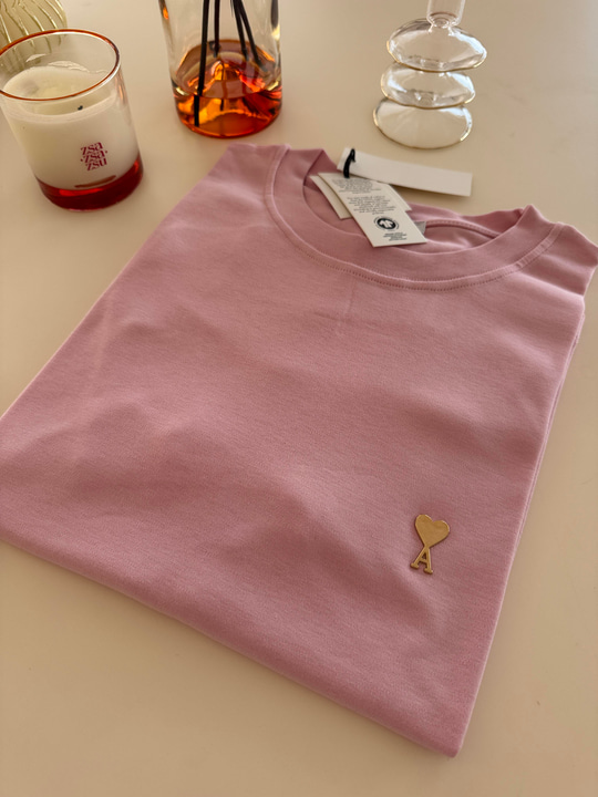 Orijinal Marka , Metal Logolu , %100 Cotton , Pembe T-shirt