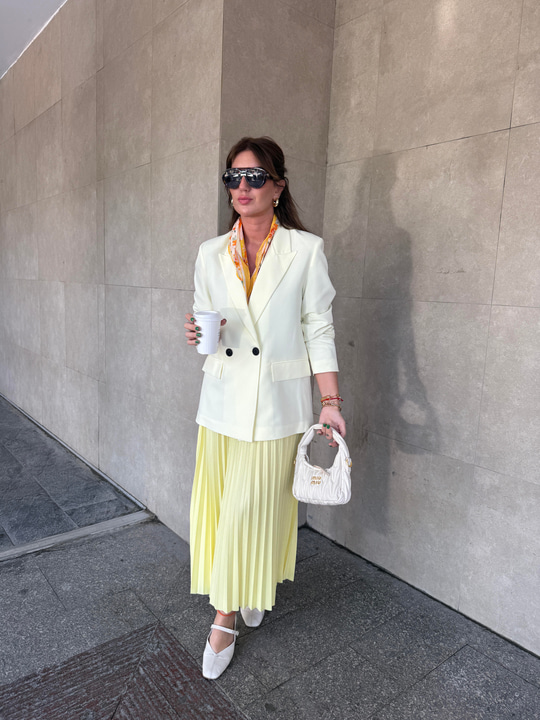 Tereyağ Sarısı , Premium Blazer Ceket