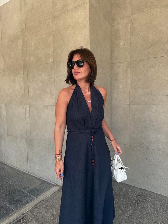 Orijinal Model , Kuşaklı Jean Elbise