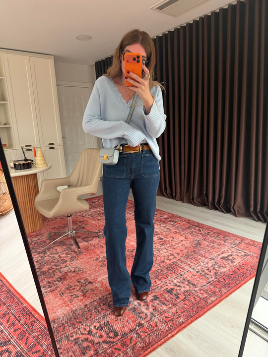 Orijinal Marka , Full Likralı , Önden Cepli Jean