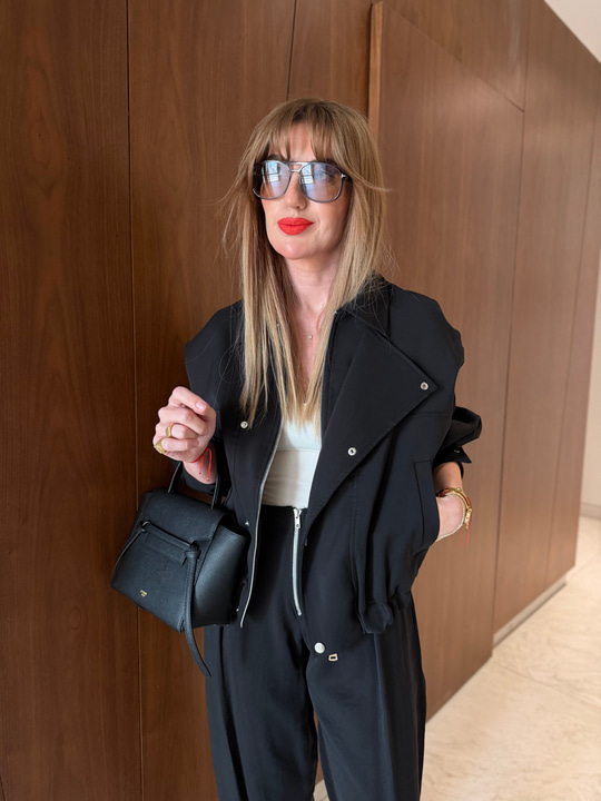 Bomber & Tencel Pantolon , Premium Siyah Takım