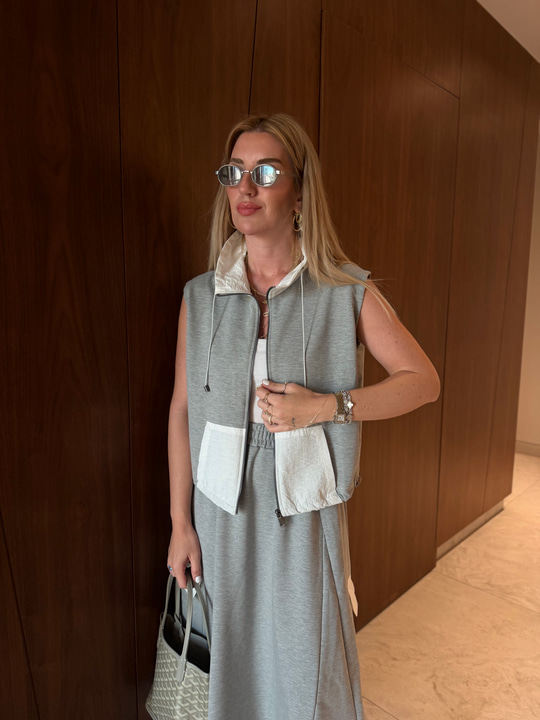 Orijinal Model , Paraşüt Garnili , Premium Etek & Yelekli Takım