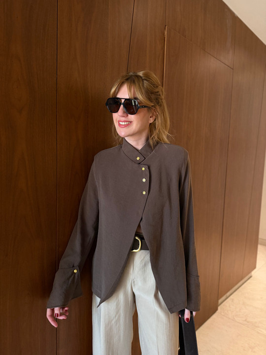 Orijinal Model , Premium Tencel , Acıkahve Ceket