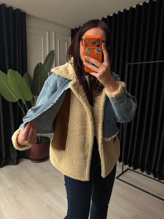 Orijinal Model , Jean & Süet Detaylı , Mavi Mont