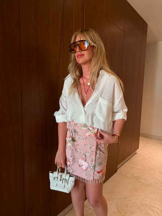 Beyaz  , Tencel , Oversize Gömlek