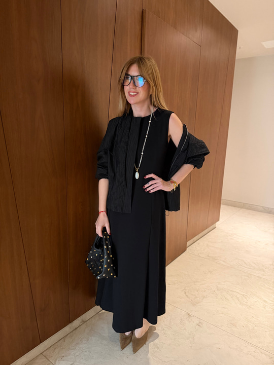 Premium Modal Elbise & Bomber Ceket , Siyah Takım
