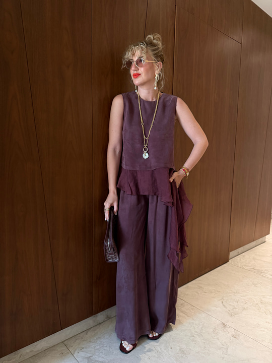 Tencel Detaylı , Bordo Modal Premium Takım