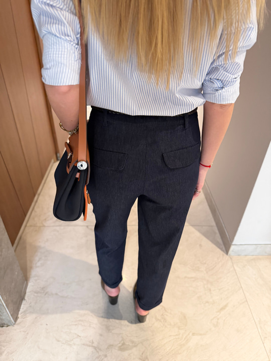 Orijinal Model , Örgü Deri Kemerli , Full Likralı , Lacivert Yumuşacık Jean