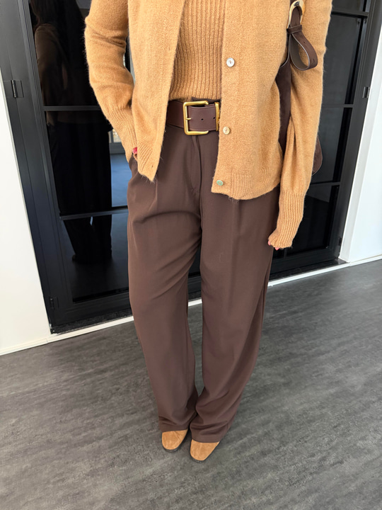 Özel Dokulu , Acı Kahve Palazzo Pantolon