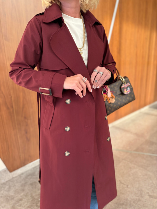 Orijinal Marka , Bordo , Premium Trençkot