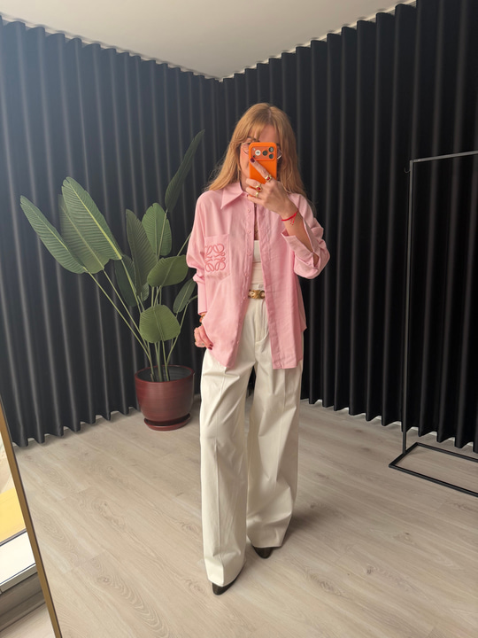 ZR Premium Beyaz Palazzo Pantalon