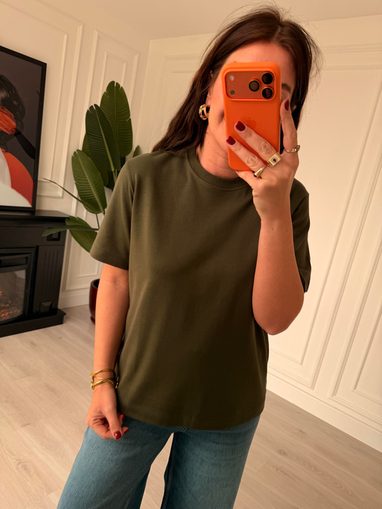 Orijinal Marka , Haki , Kısa Kol T-shirt