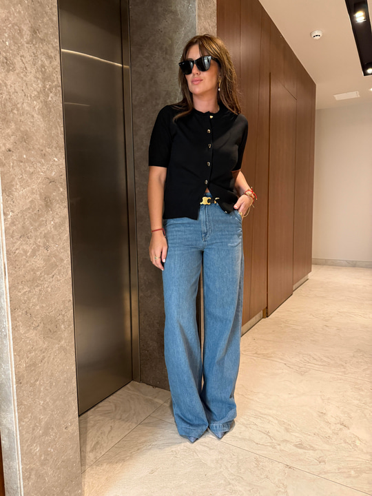 Orijinal Premium Marka , Tencel , Açık Mavi , Palazzo Jean