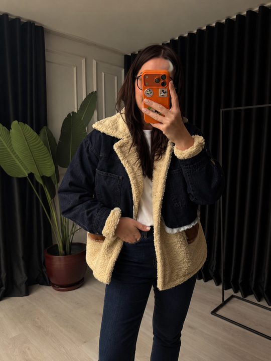 Orijinal Model , Jean & Süet Detaylı , Lacivert Mont