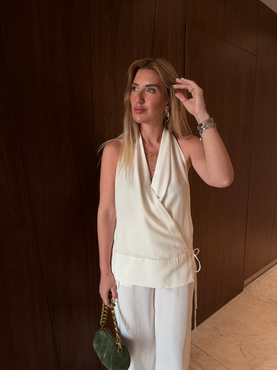 Orijinal Model , Arkası Lastikli , Ekru Keten Takım