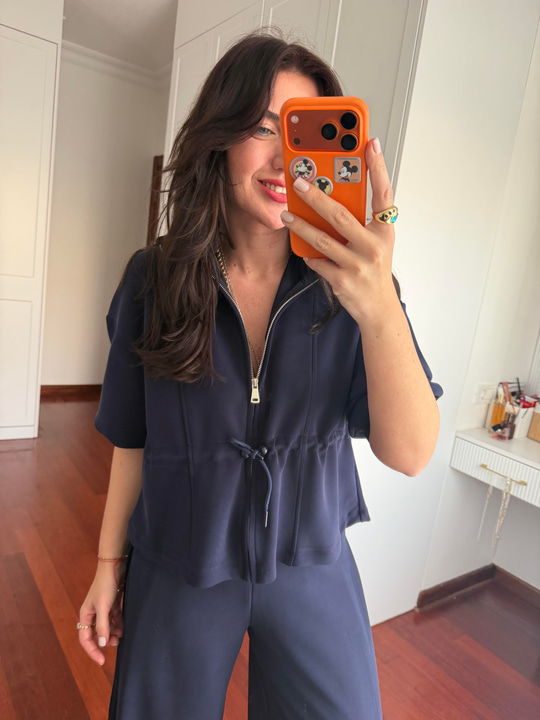 Orijinal Model , Belden Ayarlamalı , Premium Lacivert Modal Takım