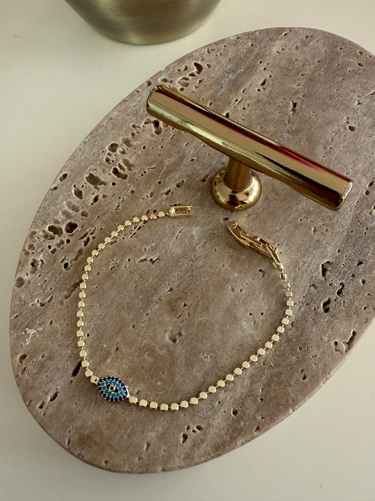 14k Gold Kaplama , Punto Göz Bileklik