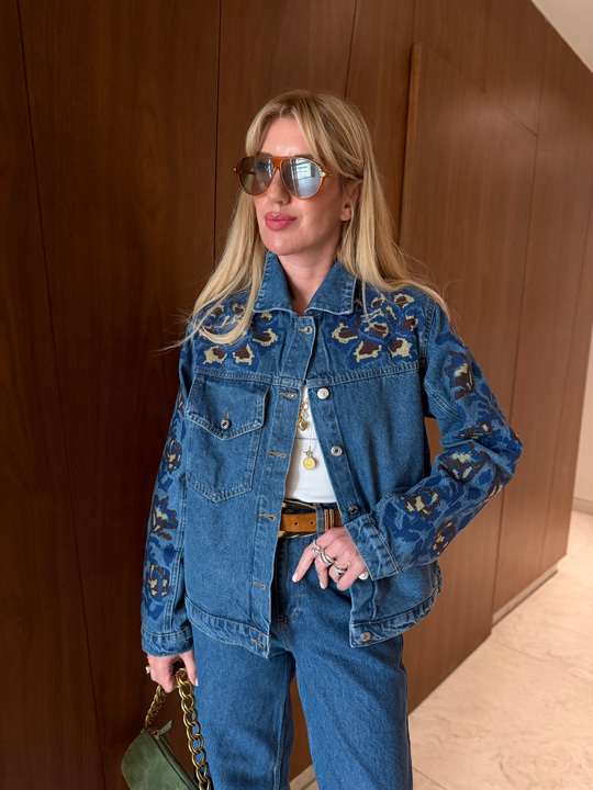 Orijinal Model , Renkli Nakış İşlemeli , Jean Takım