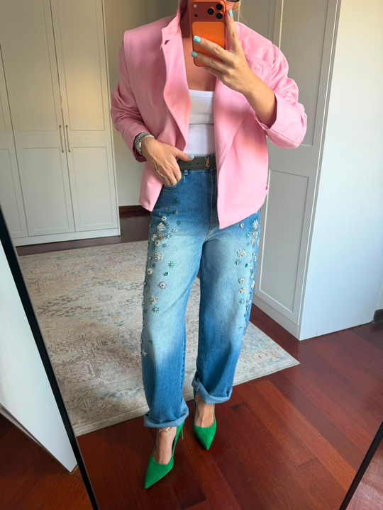 Orijinal Model , Taş İşlemeli , Premium Jean Pantolon