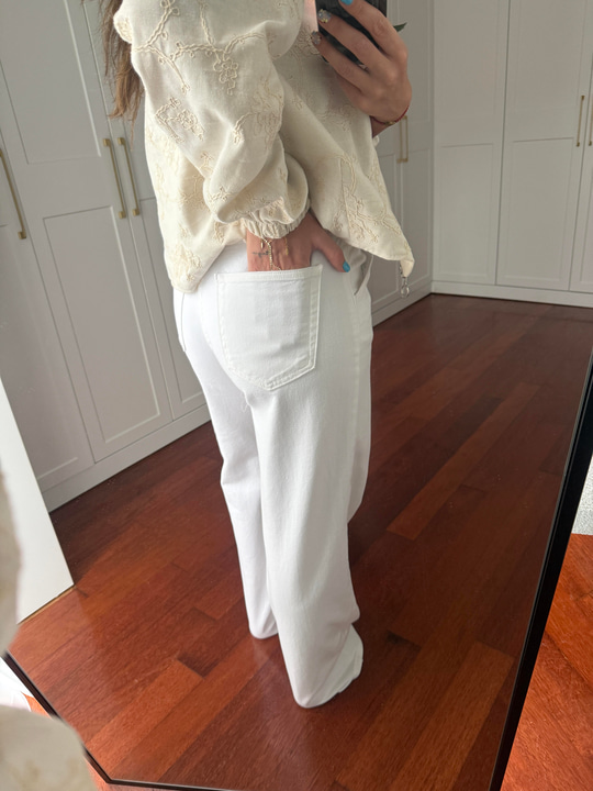 İç Göstermeyen , Orijinal Marka , Beyaz Palazzo Jean