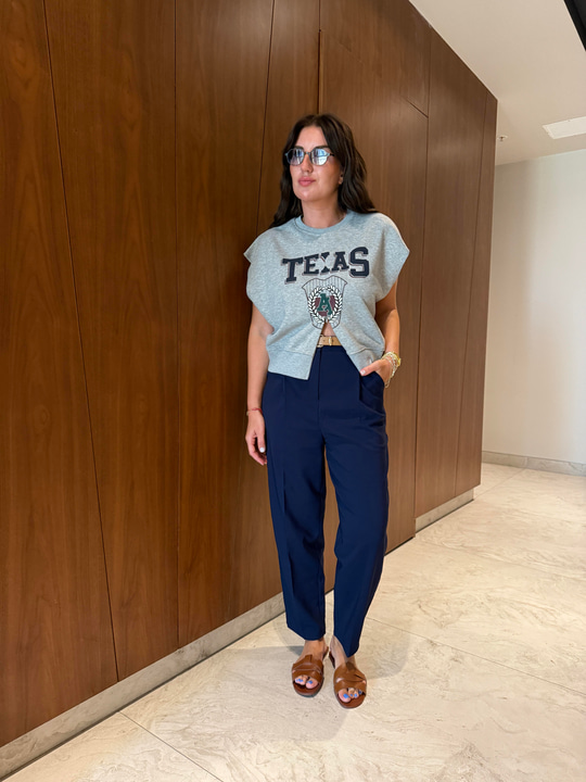 Taba Kemerli , Likralı Krep Kumaş , Lacivert , Havuç Pantolon