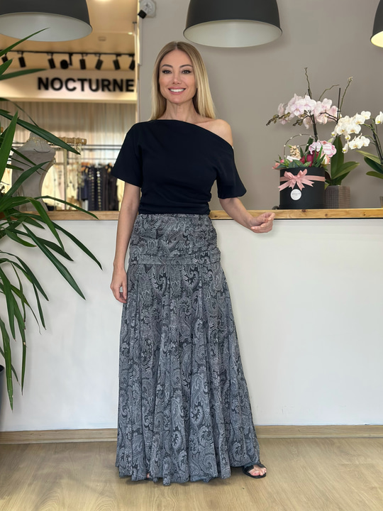 Gri Bandana Etek Askı00118