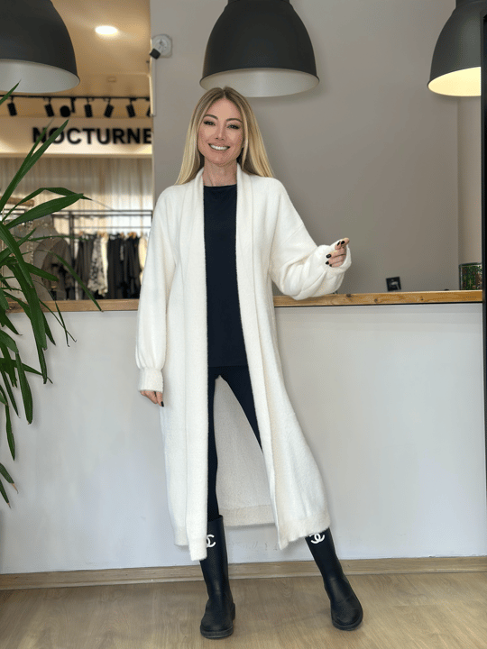 Yumoş Ekru Hırka Askı0073