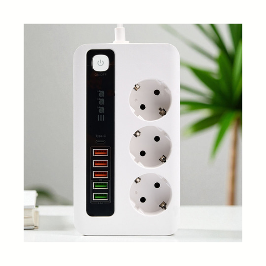  Akım Korumalı Çoklu Priz – USB Girişli, Anahtarlı, Yüksek Güvenlikli Priz Ünitesi