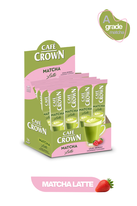 Matcha Latte Çilek Aromalı 8g x 16 Adet ( A Grade Premium Traditional Matcha ) 128g