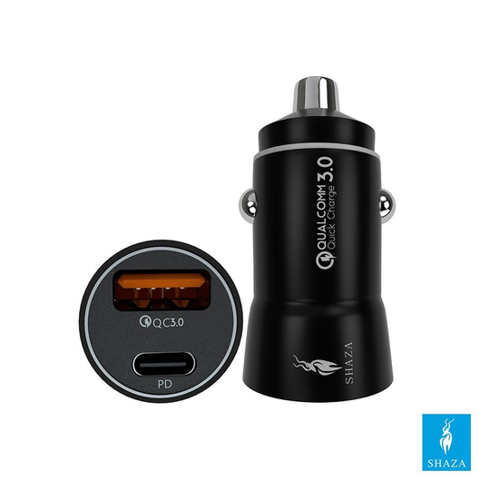 SHAZA 20W Type-C & USB 18W Çift Çıkışlı Hızlı Araç Çakmak Şarjı