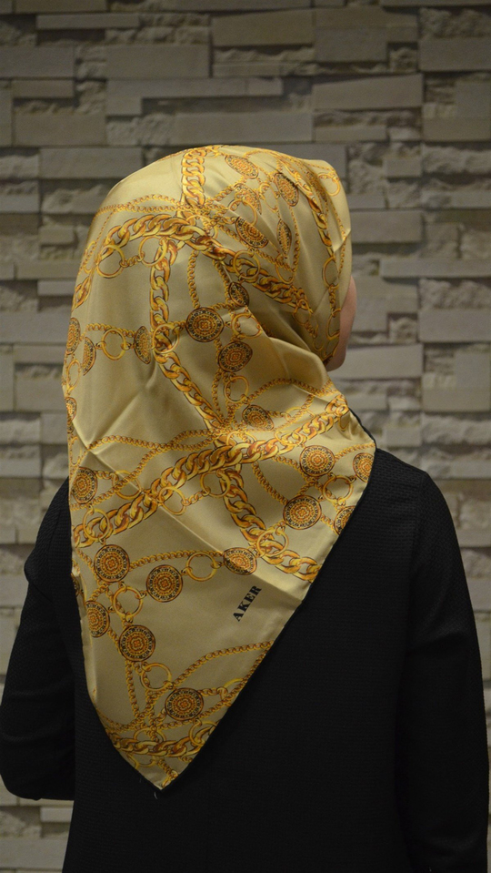 Aker Monogram Classic Silk Scarf #63 – HijabPlanet Co.