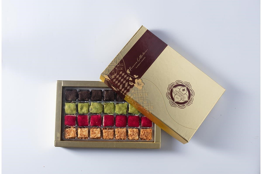 ÖZEL SERİ ÜRÜNLERGold Lux Kutu Karışık Baklava Lokum 450 gr