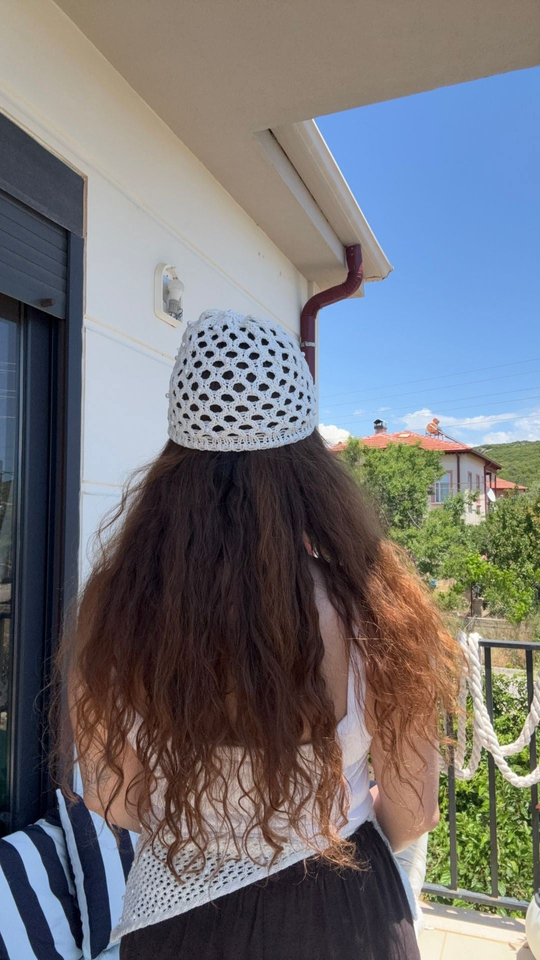 İncili Saç Aksesuarı EKRU