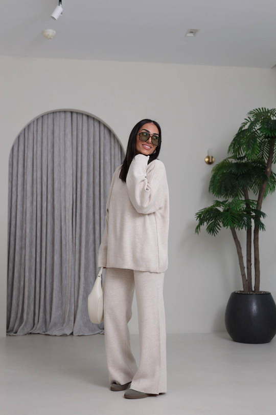 0316 Düz Basic Triko Takım TAŞ