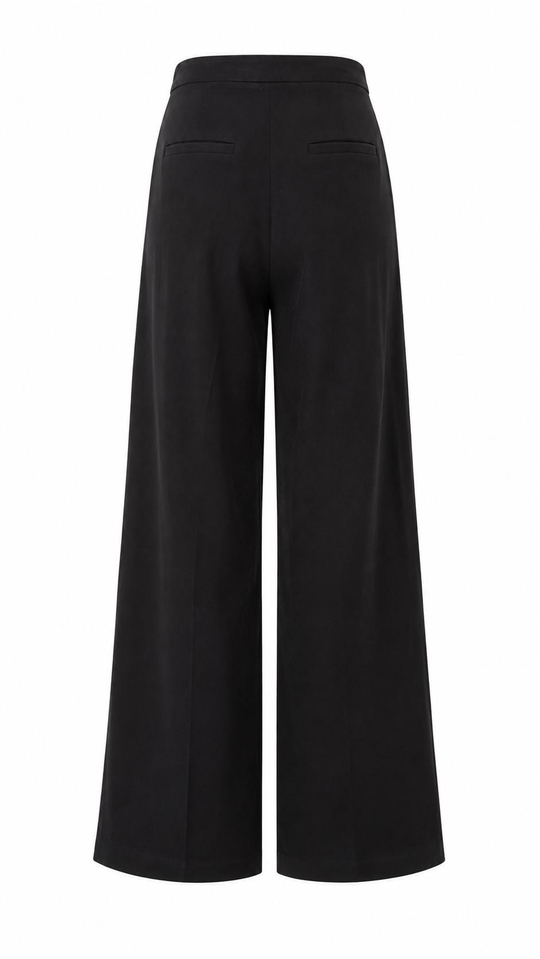 5189Y Tencel Kumaş Yan Cepli Dökümlü Pantolon ACI KAHVE