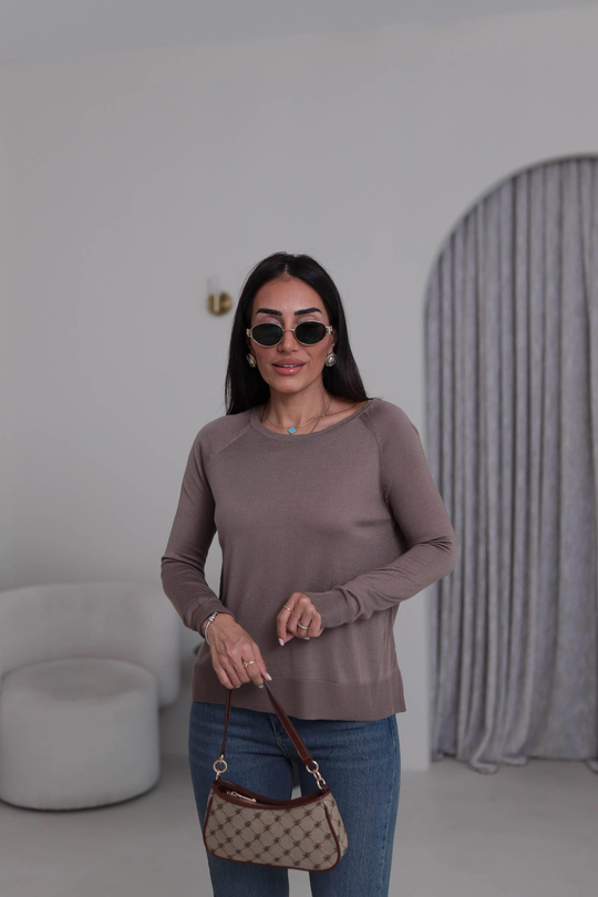 0536K İnce Mevsimlik Triko VİZON