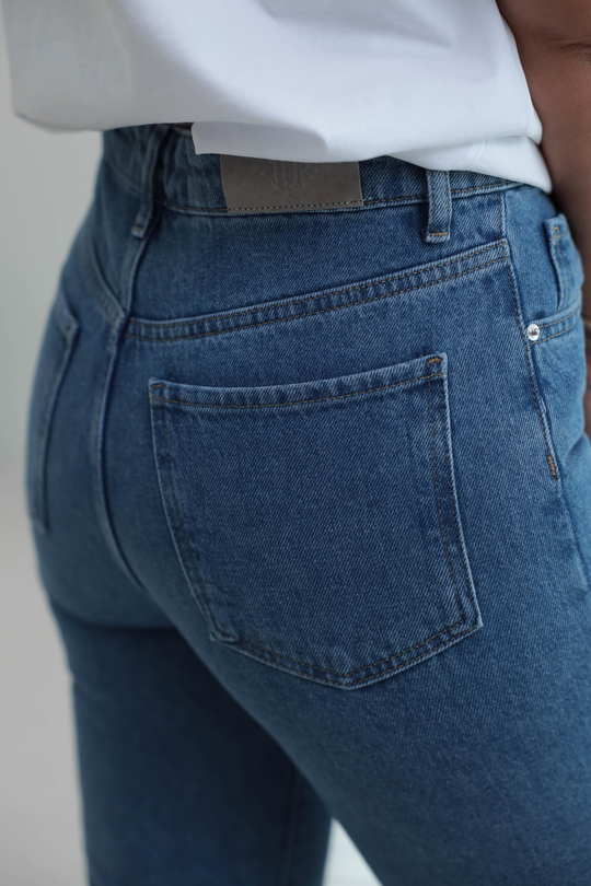 Orj İpkyl Mom Fit Jean MAVİ